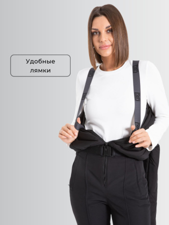 Демисезонный женский горнолыжный комбинезон Черный